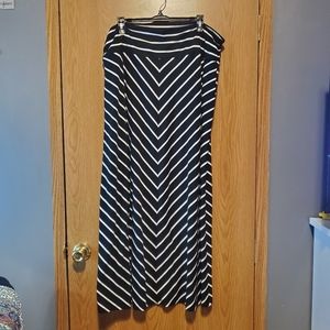 Stripe maxi skirt